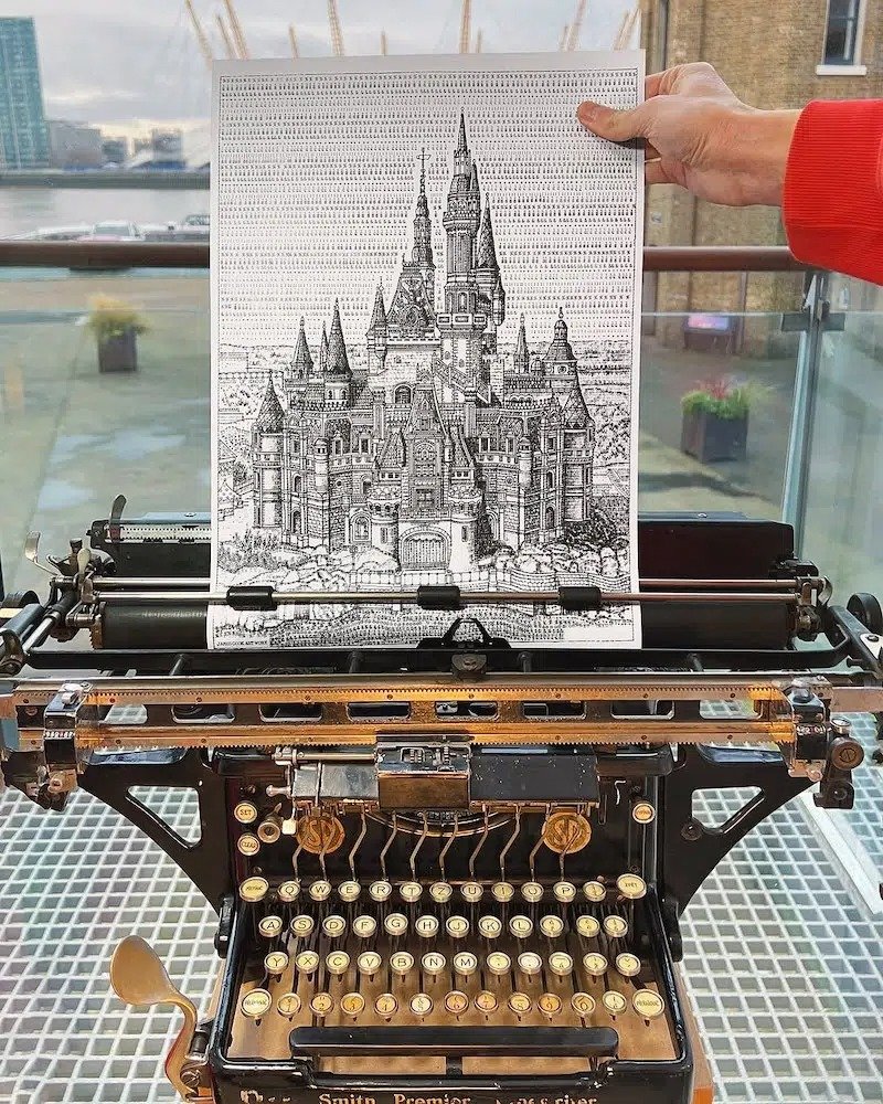 用打字機創作的 ASCII 藝術！