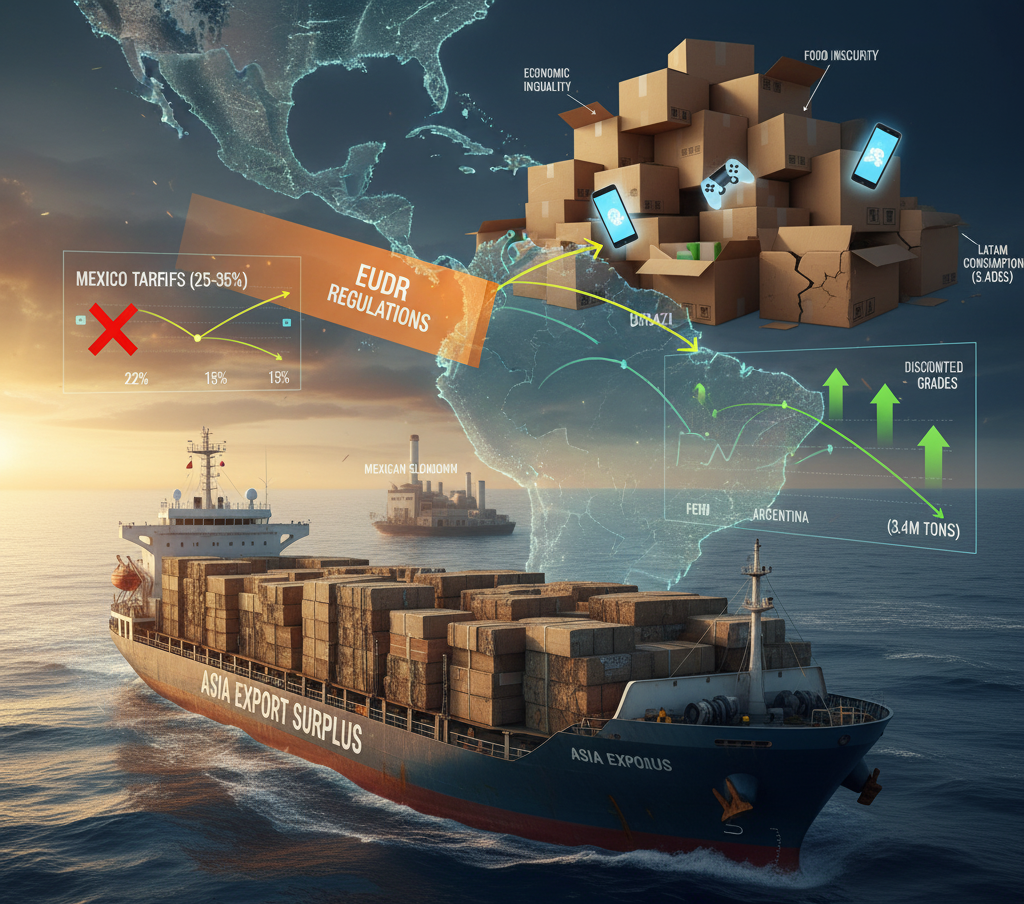 拉丁美洲與亞洲箱板出口過剩──風險市場分析