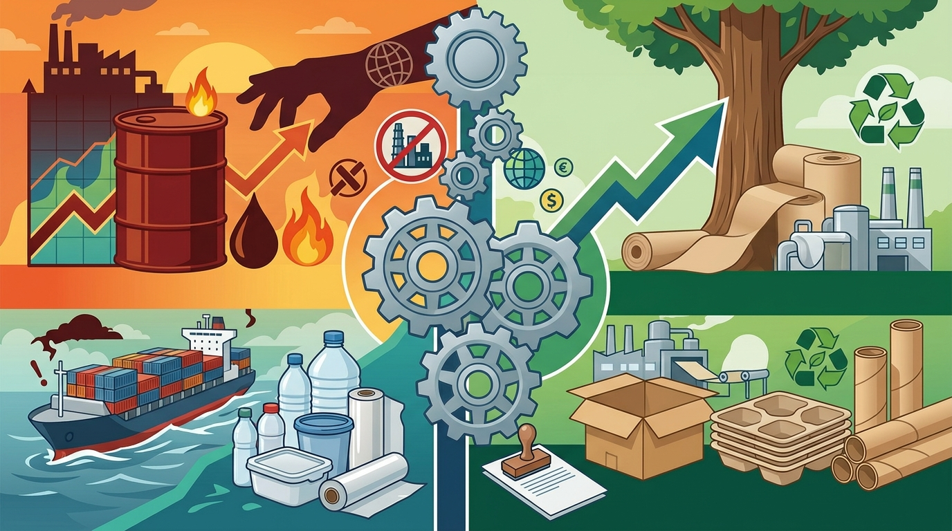 包裝產業趨勢轉變：塑膠供應緊縮、供應鏈管理與永續包裝加速重組