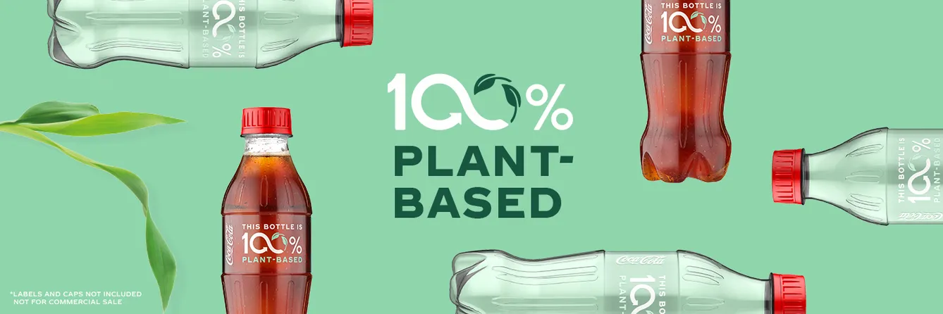 可口可樂與技術合作夥伴合作創建由 100% 植物來源製成的瓶子原型
